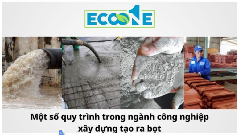 quy trình trong ngành công nghiệp xây dựng tạo ra bọt